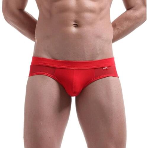 Male Underwear G-strings Transparent Breathable Men Erotic Briefs Thong Sexy Male Panties Briefs Gay Underwear Men Underpants