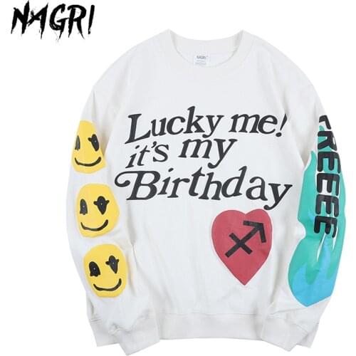 Hip Hop Graffiti Letter Graphic Kanye Hoodies Men Sweatshirts Loose Pullover Harajuku Long Sleeves Tops Oversized Hoodies Male