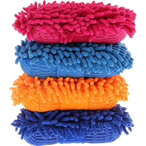 Soft Sponge Pad Car Vehicle Care Washing Brush Window Glass Cleaning Glove Tool Car Washing Sponge Soft Water Absorbent