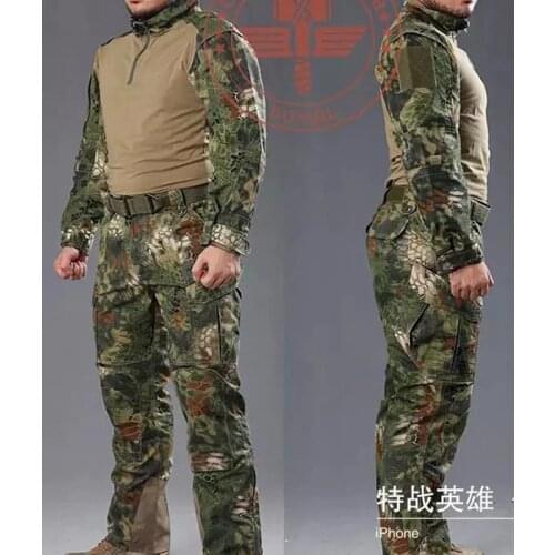 New 2016 Military Tactical MENS CAMO CARGO PANTS Python pattern patterns jacket&pants-HUNTING HIKING CAMPING CAMOUFLAGE suit