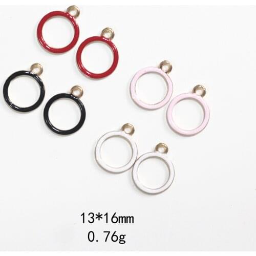 Novelty earrings, Korean earrings, quirky jewelry, dripping oil floating surface hollow round alloy jewelry accessories earrings