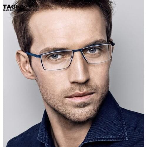 Glasses frame TAG Hezekiah Brand titanium optical frame prescription computer for men women nerd glasses eyewear Goggles myopia