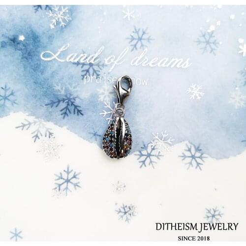 Charms Pendant Colorful Seashell 925 Sterling Silver Fit Bracelet & Necklace 2021 Summer Brand New Jewelry Sea Gift for Women