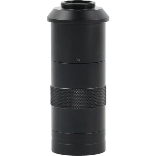 CCD Industry Microscope Camera C-mount Lens Glass 8X-100X Camera Magnifier Magnification Adjustable 25mm Zoom Eyepiece Magnifier