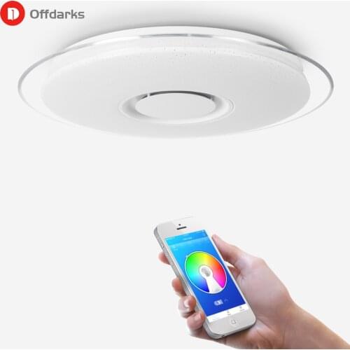Smart Music LED ceiling Lights RGB Dimmable 36W 52W 72W APP Remote control Modern Bluetooth light bedroom lamps ceiling lamp