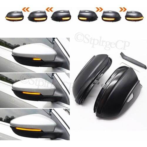 For Volkswagen VW Bora 2013 2014 2015 2016 2017-2019 LED Dynamic Turn Signal Light Flasher Flowing Water Blinker Flashing Light