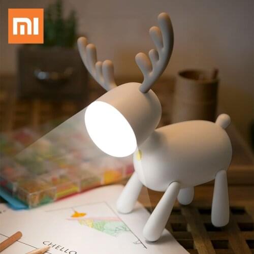 Xiaomi Cute Night Light Lamp LED For Baby Children Kids Room Bedside Bedroom Decor Silicone Touch Sensor Warm White Timer Sleep