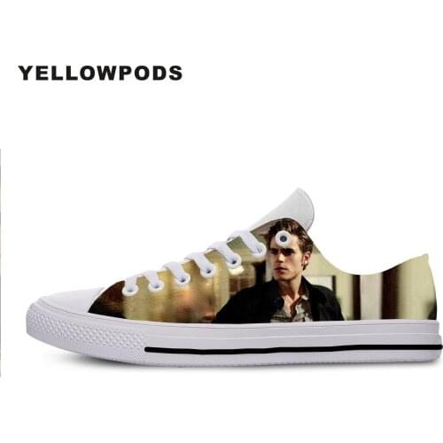 New Canvas Men Casual Shoes Fashion High Quality Handiness Shoes For Women The Vampire Diaries Paul Wesley Off White Shoes Man