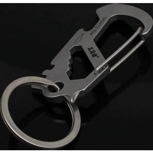 Sanrenmu Multi Pocket EDC Tools with Keychain Screwdriver Bottle Opener Wrench Bicycle Spoke for Travel