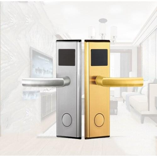 Digits Door Lock IC Card Smart Hotel Lock Electric Apartment Door Lock Home Office Electric Wood Smart Lock