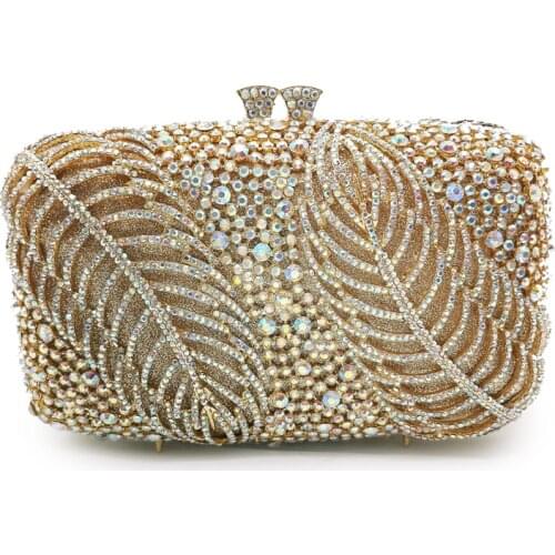 Female Evening Clutch Bags Purse Crystal Bag Fashion Black Rhinestone Red Party Purse Lady Prom Handbag Female Mini Minaudiere