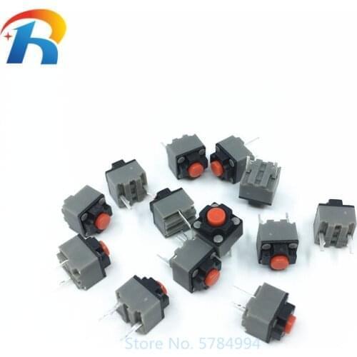 10PCS Mute button 6*6*7.3 Silent switch wireless mouse Square mute micro switch button M330 M220 repair parts replace rectangle