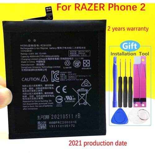 100% NEW 4000mAh Battery For RAZER phone 2 RC30-0259