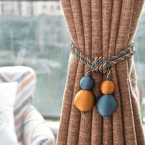2Pcs Curtain Tieback Tassel Accessories Brushes Curtain Rope Decorative Straps Tassel Pendant Home Decoration