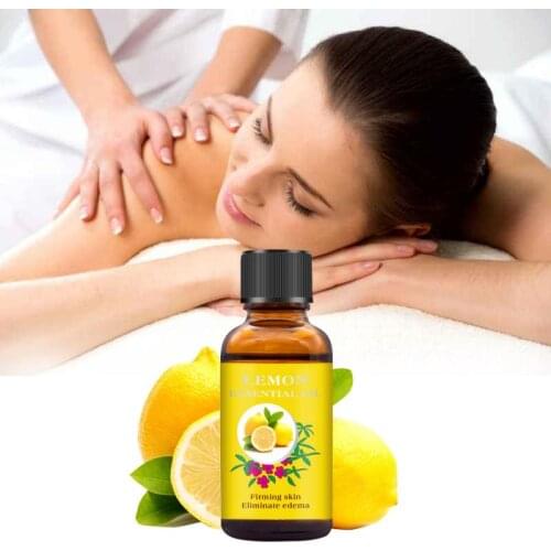 30ML Pure Plant Essential Oil Plant Lemon Body Massage Essential Oil Thermal for Scrape Therapy SPA Relax Skin Care Health