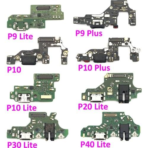 10Pcs/Lot, New 100% Original USB Charging Port Dock ConnectorBoard For Huawei P9 P10 P20 P30 Lite Plus P20Pro P30Pro P40 Lite E