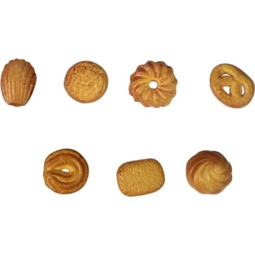 7pcs Mini Food Bread Ornament Miniature Dollhouse Decor Doll house Accessories Fake Croissant Home Craft