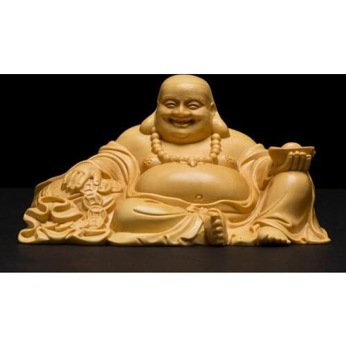 9/12CM Mercy Buddha Wood Wall Carving Buddhist God Collection Sculpture Home Decoration Craft Wood Ornaments Statues for Decor