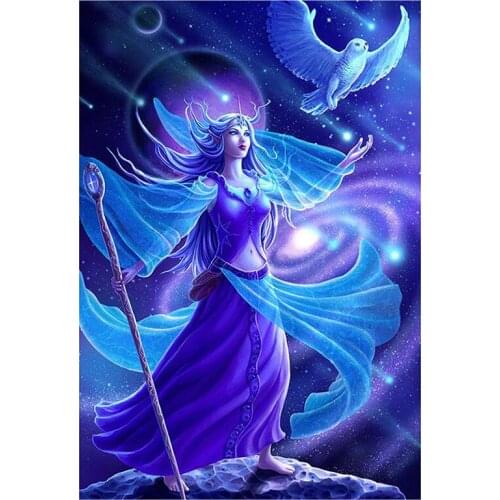 5D DIY Full Round/Square Diamond Painting Cartoon Pigeon & Fairy 3D Embroidery Cross Stitch Rhinestone Mosaic Home Decor Yc989