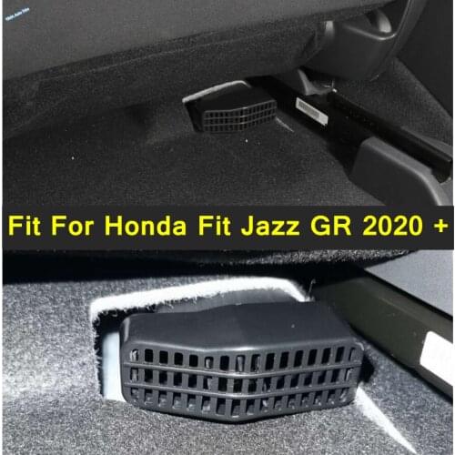Car Seat AC Heat Floor Air Condition Duct Vent Outlet Grille Anti-blocking Protective Cover Kit For Honda Fit Jazz GR 2020 2021