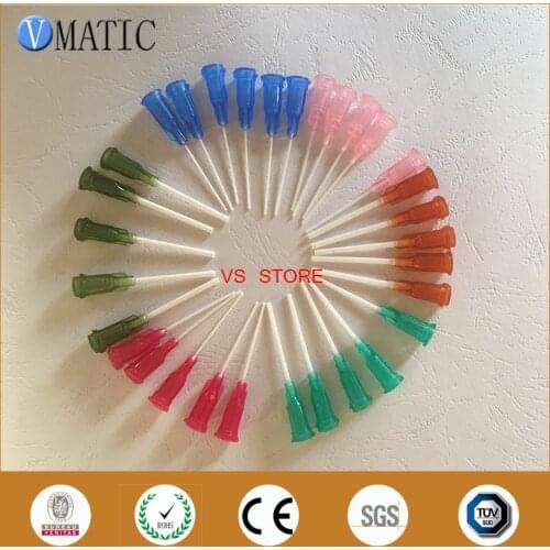 Free Shipping 600Pcs 14-25G 1'' Inch Polypropylene Liquid Glue Dispensing Plastic Flexible Needles Tip
