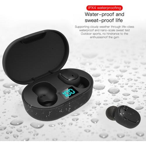E6s TWS Wireless Earpiece For Redmi Airdots Xiaomi Wireless earphone Bluetooth 5.0 Noise reduction Tap for Xiaomi Huawei Iphone