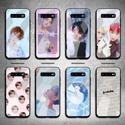 Seventeen JUN DK JOSHUA kpop Phone Case Tempered Glass For Samsung S20 Plus S7 S8 S9 S10 Note 8 9 10 Plus