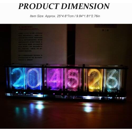 DS3231 Digital LED Alarm Clock with 6-Digit Large Bold Font Electronic Clock Semi-finished Music Spectrum Clock Module DIY Clock