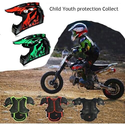 Child Motocross BMX MX DH Full Body Protect Armor Chest Spine Knee Elbow Guard Vest Suits