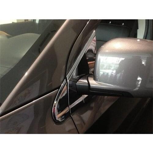 For Dodge Journey JCUV 2013-2017 2018 ABS Front Door A Pillar Side Window Mirror Triangle Trim Frame Protector Cover Car Styling