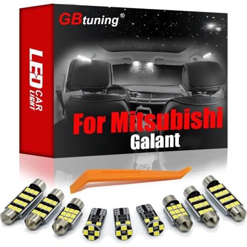 GBtuning Canbus LED Interior Light Kit 12Pcs For Mitsubishi Galant 2004-2010 2011 2012 Car Reading Ceiling Auto Indoor Bulb Lamp