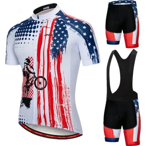JPOJPO Pro Cycling Clothing Man Summer MTB Bike Clothing Ropa Ciclismo Quick Dry Bicycle Wear Short Sleeve Cycling Jersey Set