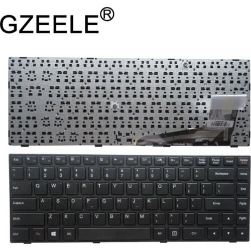 GZEELE NEW US Laptop keyboard FOR LENOVO ideapad 100-14 100-14IBY English US keyboard short cable version