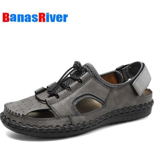 Sneakers Mens Shoes Sandals Outdoor Fashion Handmade Non-slip Roman Street Sneakers Beach Casual Walking Footwear Non-slip Soft