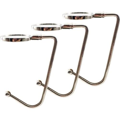 Multifunctional Desk Table Hooks for School Bag Metal Christmas Stocking Holder Hanging Hooks Buckles Christmas Party Ornament