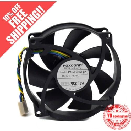 NEW FOR FOXCONN PVA092G12P 9025 9CM 4PIN 12V 0.39A cooling fan