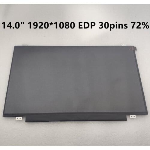 Original Laptop Lcd Screen NV140FHM-N43 B140HAN01.2 B140HAN01.3 LP140WF3-SPD1 1920*1080 FHD 72% EDP 30 Pin