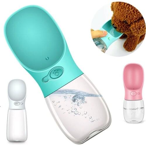 Portable Pet Dog Water Bottle Dogs Travel Puppy Cats Drinking Bowl Outdoor Pet Waters Dispenser Feeders Supplies 350ML 500ML