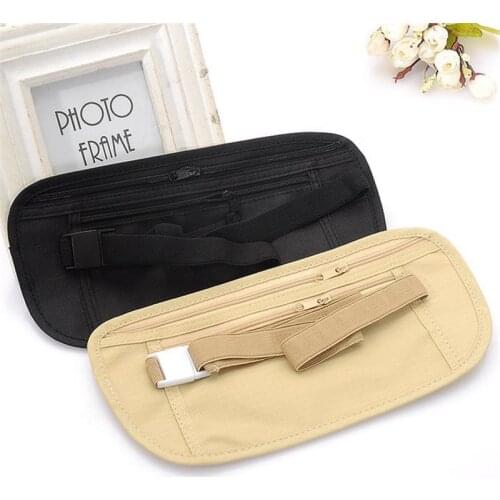 New 1PC Invisible Travel Waist Packs Waist Pouch for Passport Money Belt Bag Hidden Security Wallet Casual Bag For Men Women 40