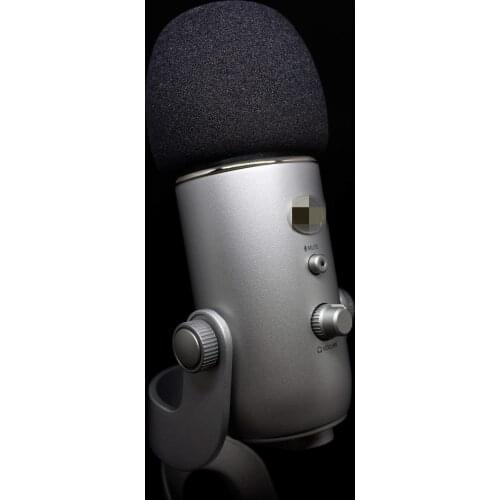 Professional Foam Windscreen for Blue Yeti - Covers Other Large Microphones, MXL, Audio Technica etc Quality Sponge Material