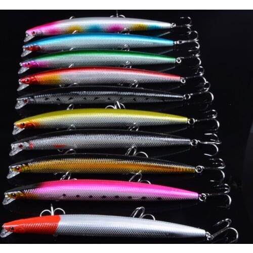 1pcs 18cm 26g Long Minnow Fishing Lure Wobblers with 6# Hooks Floating Hard Bait Fishing Tackle Pesca Carp Crankbait 3D Eyes