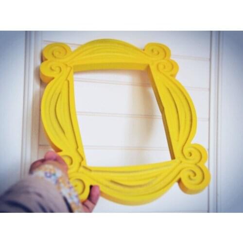 TV Series Friends Wood Yellow Photo Frame Monicas Door Peephole Image Picture
