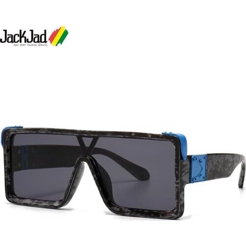 JackJad 2020 Fashion Modern Cool Square Shield Style Sunglasses Men ins Popular Brand Design Sun Glasses Oculos De Sol Z1321E