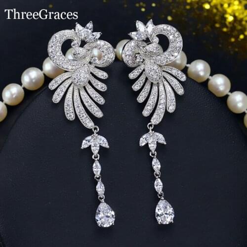 Женские серебрянные серьги ThreeGraces Jewelry China At AliExpress