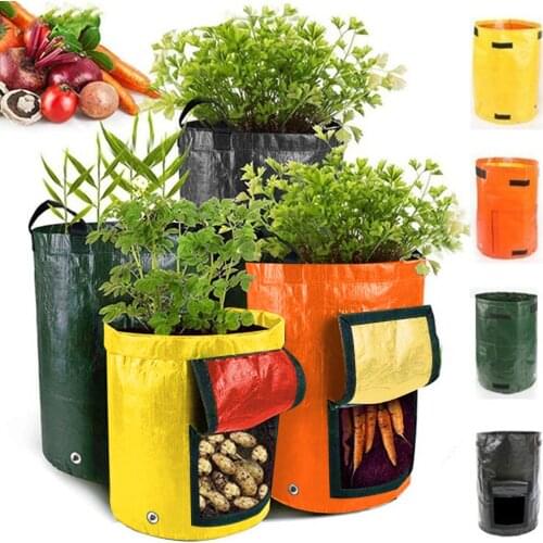 Plant PE Fabric Bags Potato Cultivation Vegetable Planting Bags Garden Pots Planters Grow Bag Farm Home Garden Tool/Seedling bag