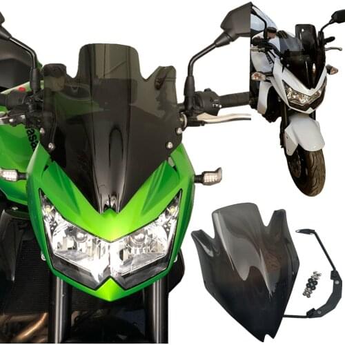 High Quality Smoke Clear Motorbike Windshield For Kawasaki Z750 Z750R 2007 2008 2009 2010 2011 2012 Windscreen Wind Deflectore