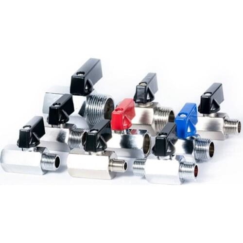 High Quality Multi Purpose Mini Brass Ball Valve 1/2 1/4" 1/8" Male To Female Air Compressor Control Valves for Oil Water
