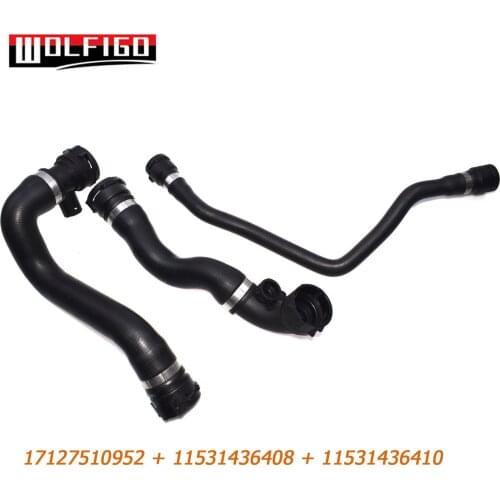 WOLFIGO 1 PC / 2 PCS / 3PCS Upper Lower Radiator Hose Lower Expansion Tank to Coolant Pipe Hose For BMW E46 323i 328i 330xi