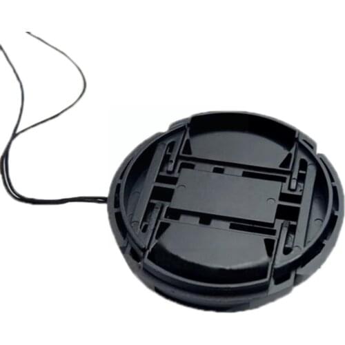 1PC 55mm Lens Cap Center Pinch Snap-on cap cover Lens Camera Rope With Lenses Cap Accessories For All L2F2