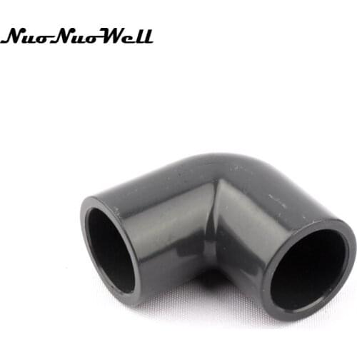 1pcs NuoNuoWell PVC ANSI 3/4" 90 Degree Angle Pipe Connector Plastic Hose Adapter Garden Irrigation Watering Fish Tank Fittings